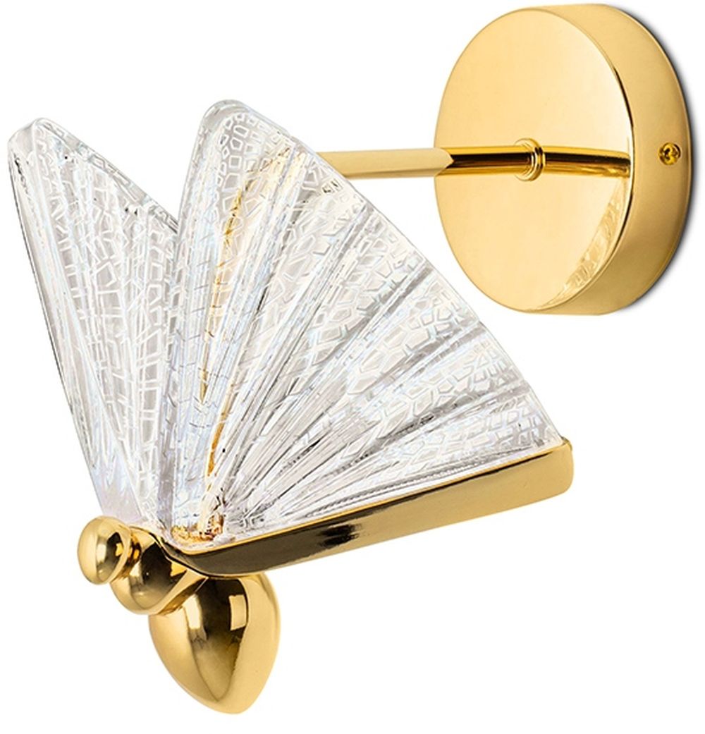 Moosee Butterfly lámpara de pared 1x7 W oro MSE010100323