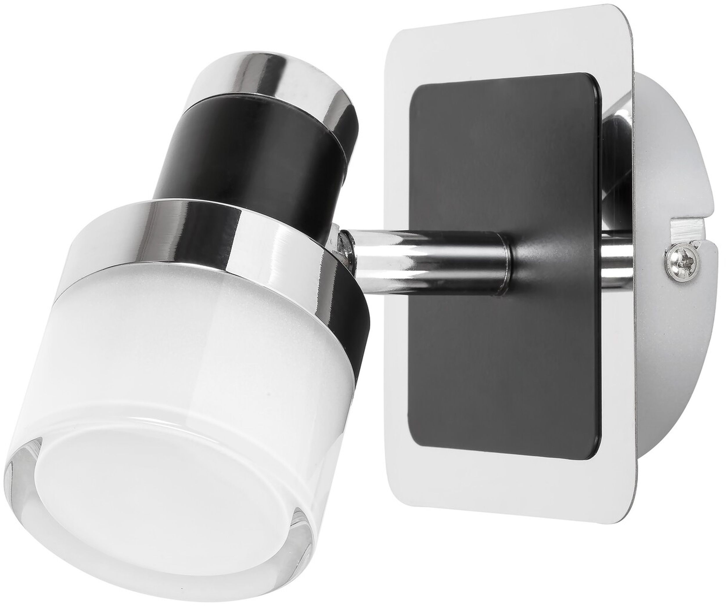 Rabalux Harold lámpara de pared 1x5 W negro-cromo-ópalo 5021