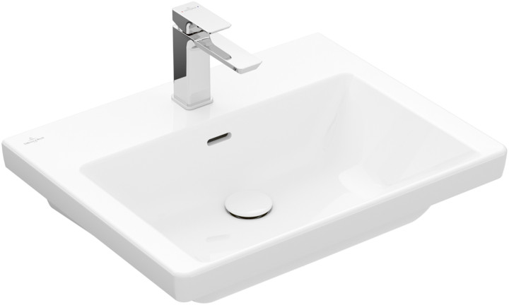 Villeroy & Boch Subway 3.0 lavabo 60x47 cm rectangular clásico-para mueble blanco 4A706GR1