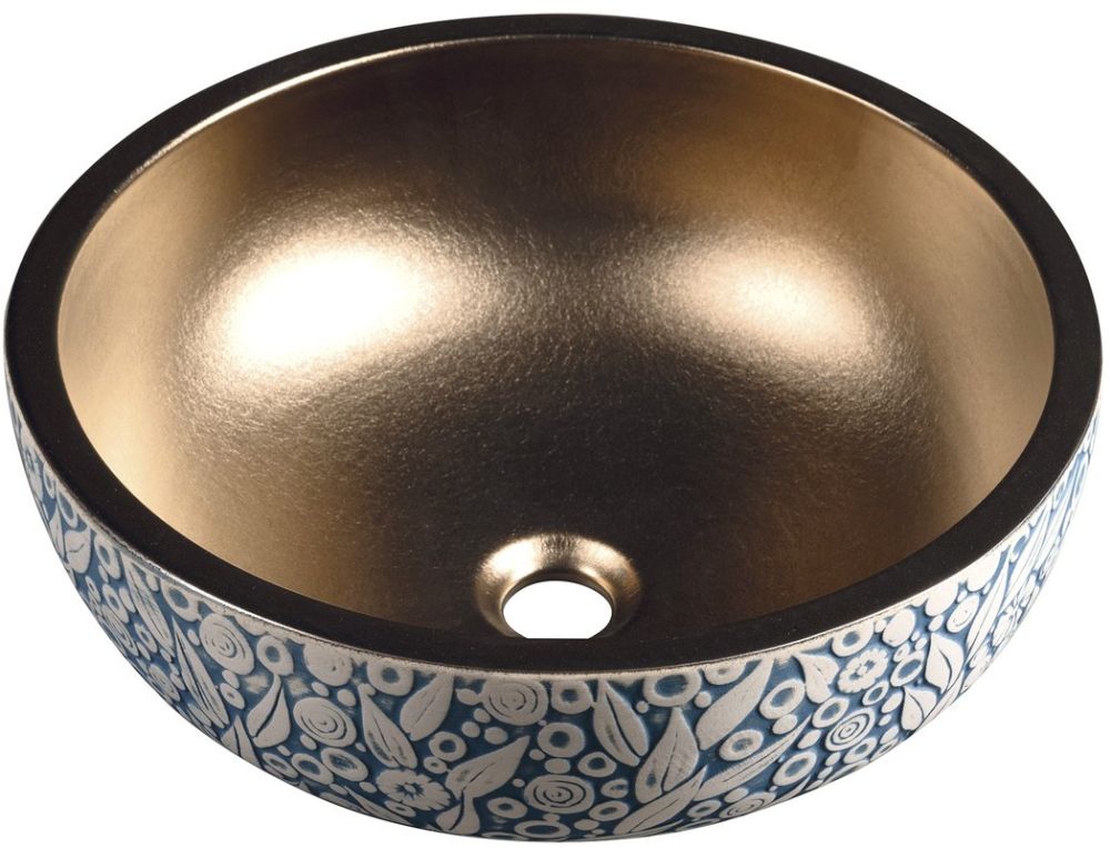 Sapho Priori lavabo 41x41 cm circular sobre encimera PI037