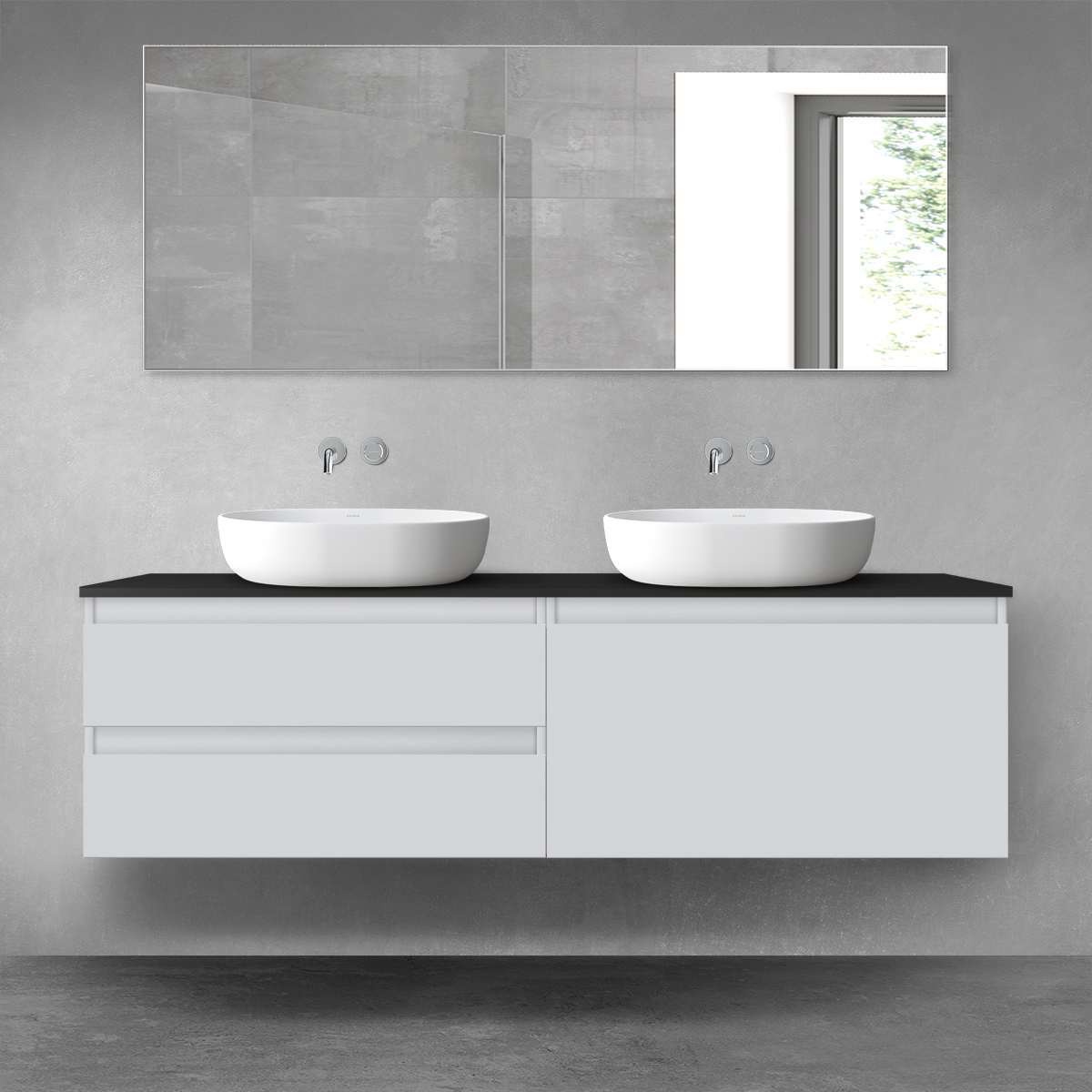 Conjunto armario Oltens Vernal 60001700, armario Oltens Vernal 60014700, 63008300