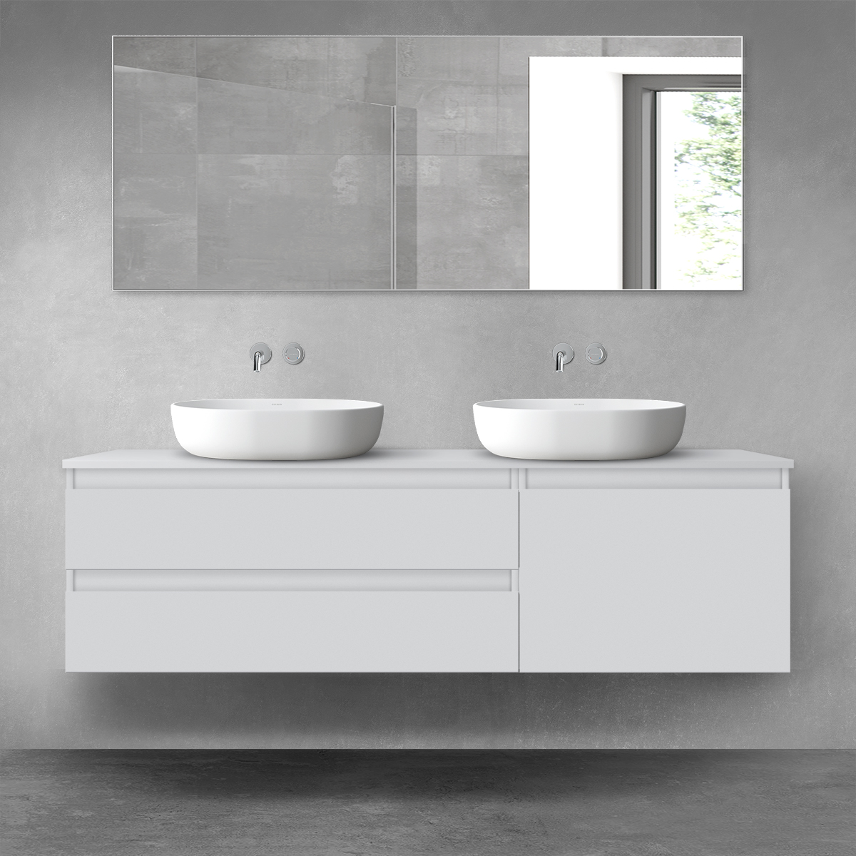 Conjunto armario Oltens Vernal 60002700, armario Oltens Vernal 60013700, 63008700