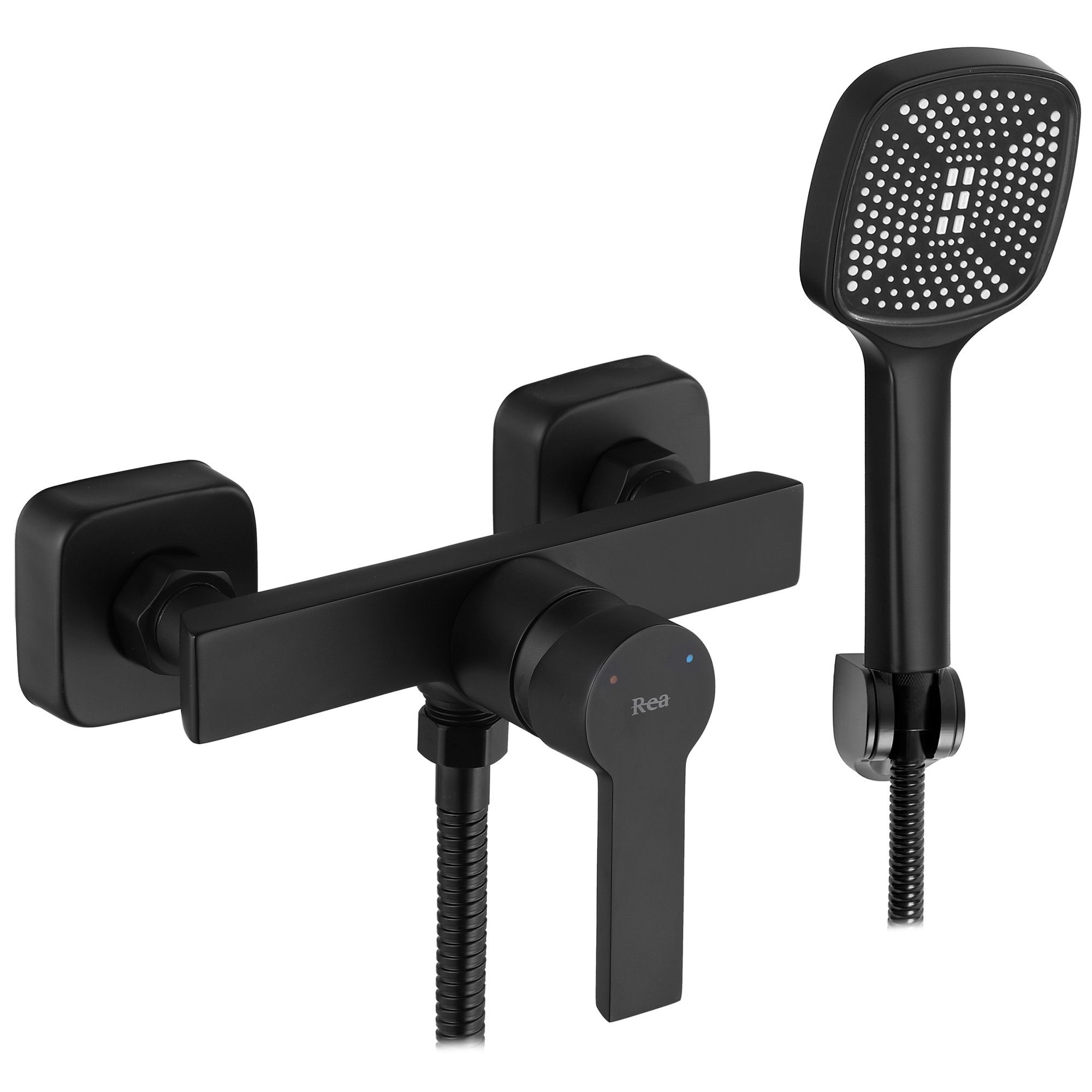 Rea Argus grifo para ducha a pared negro REA-B6406