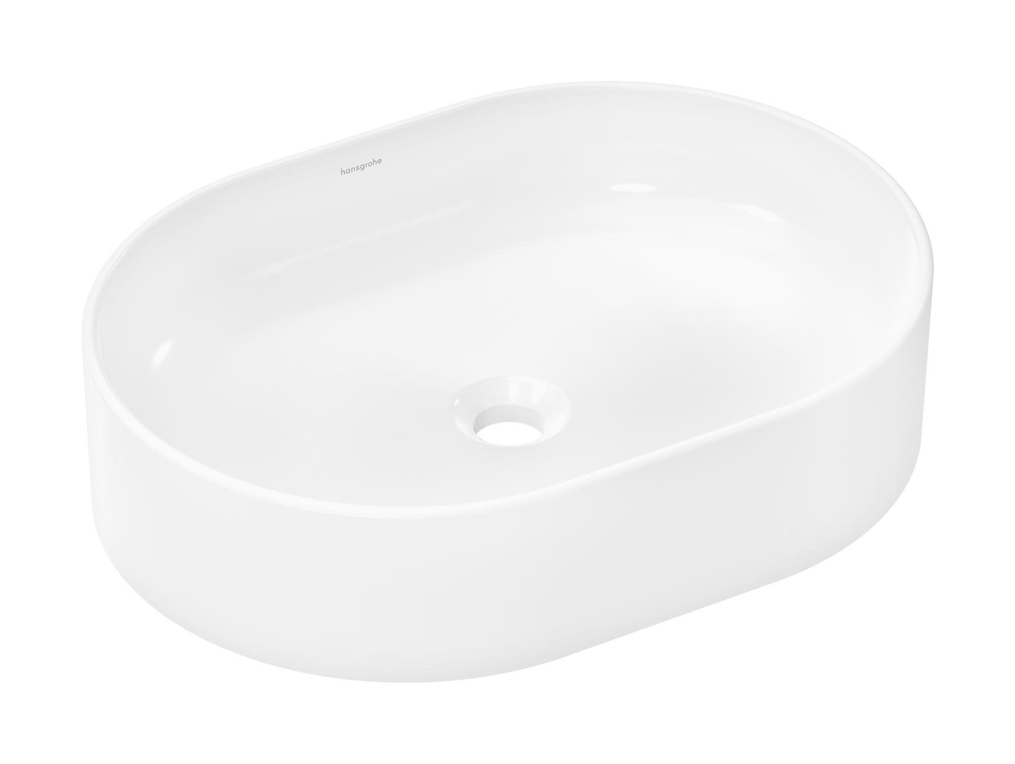 Hansgrohe Xuniva U lavabo 55x40 cm oval sobre encimera blanco 61073450