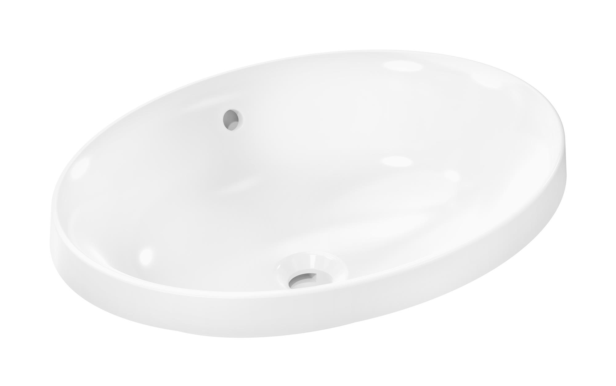 Hansgrohe Xuniva D lavabo 55x40 cm oval empotrado blanco 60156450