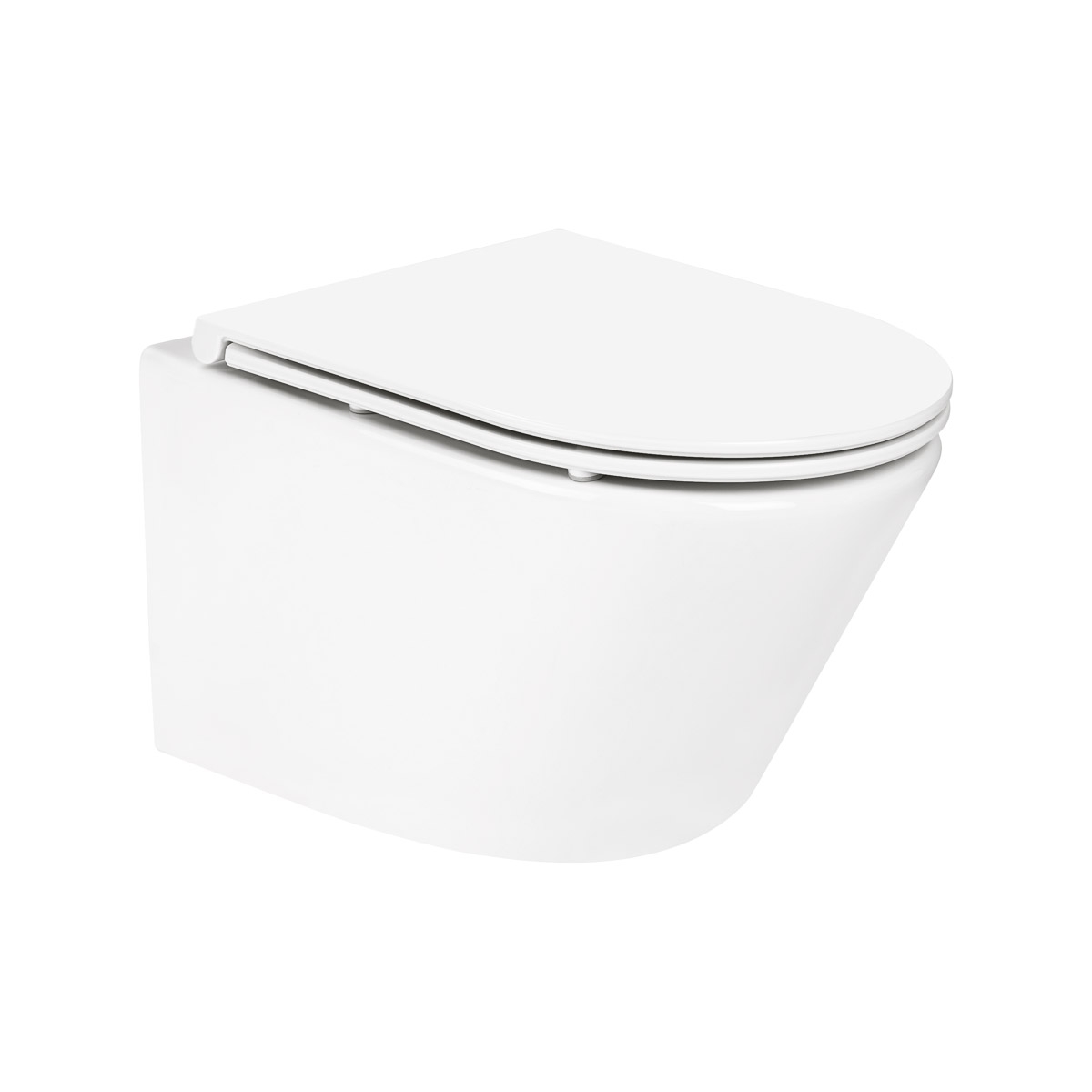 Oltens Jog Kort taza de inodoro suspendido sin reborde blanco brillante 42527000