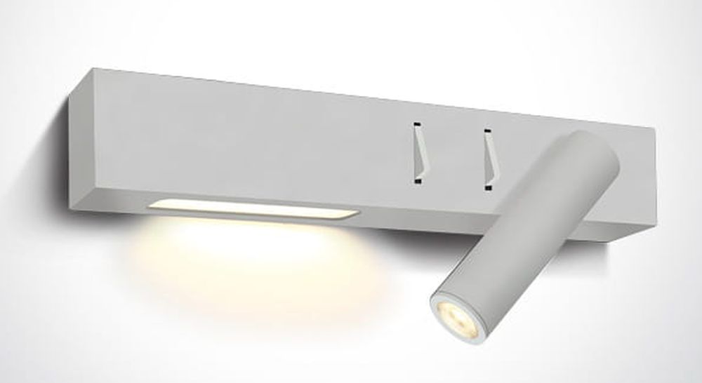 One Light Agnes lámpara de pared 2x W blanco 65146A/W/W