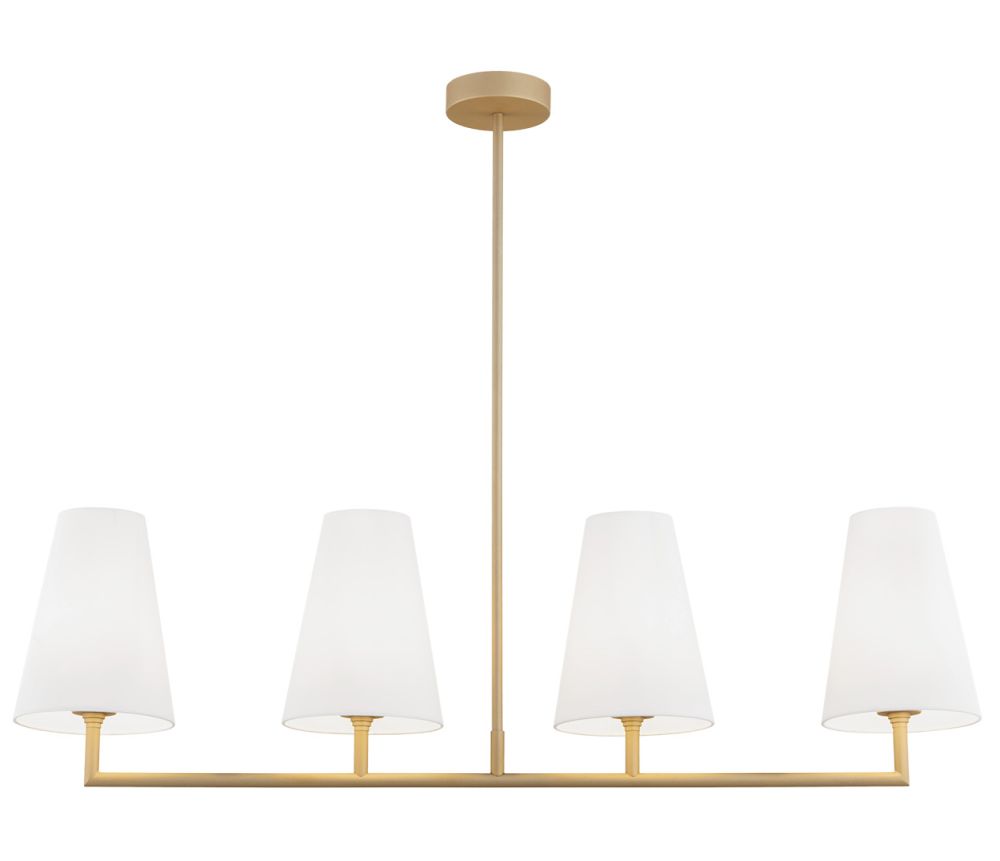 Argon Safiano lámpara de techo 4x15 W blanco-oro 1828