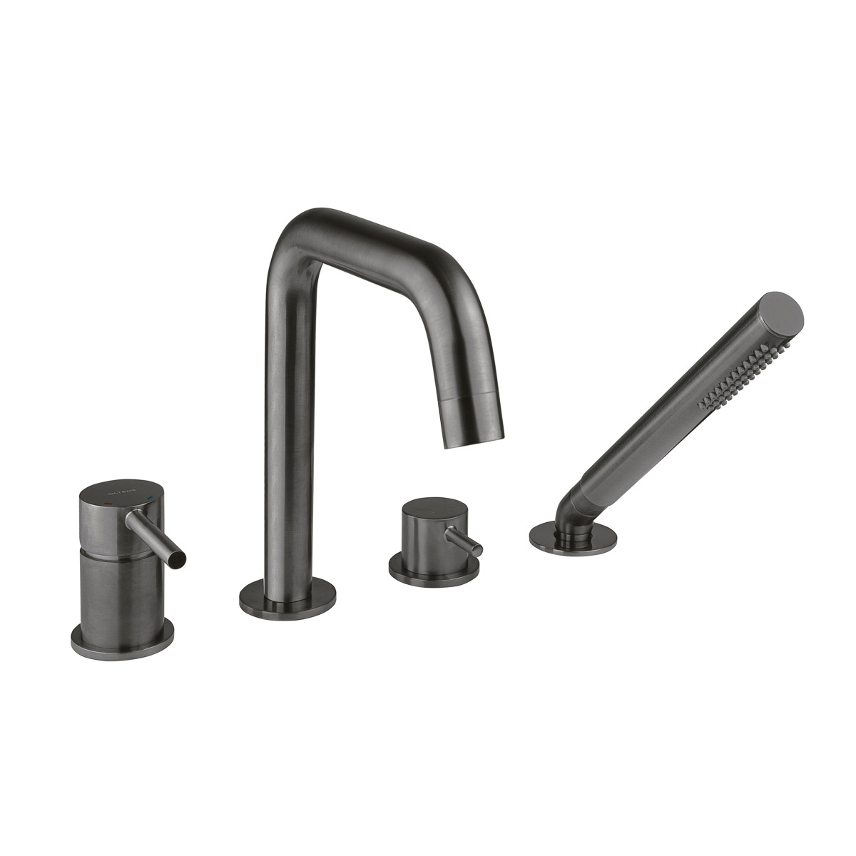 Oltens Molle grifo de bañera y ducha en bañera grafito 34200400