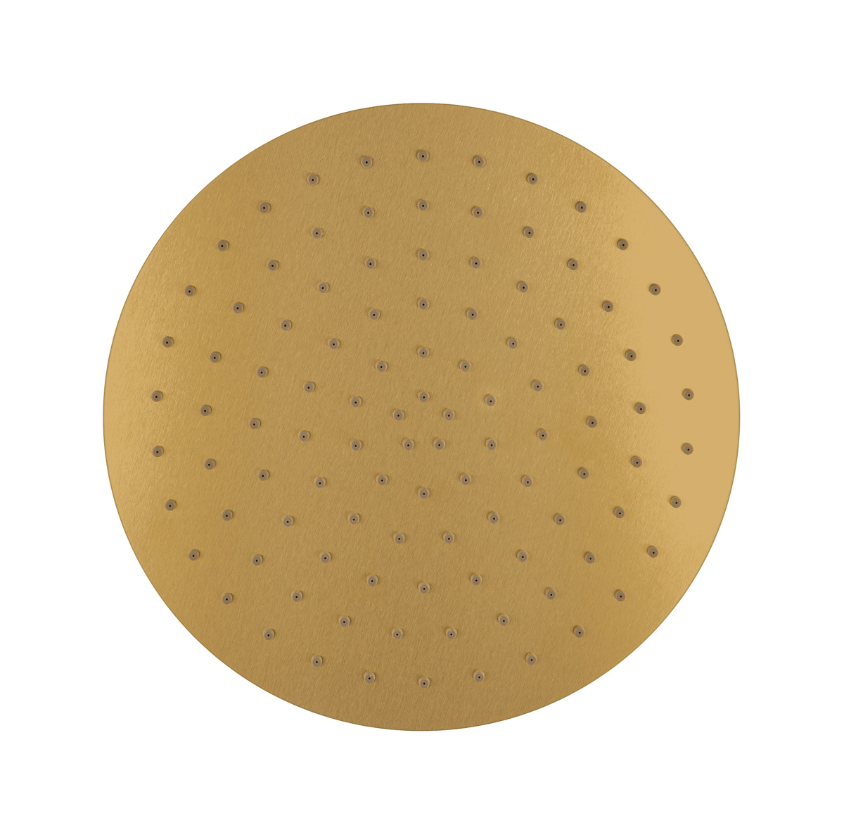 Oltens Vindel ducha con efecto lluvia 30x30 cm circular oro cepillado 37006810