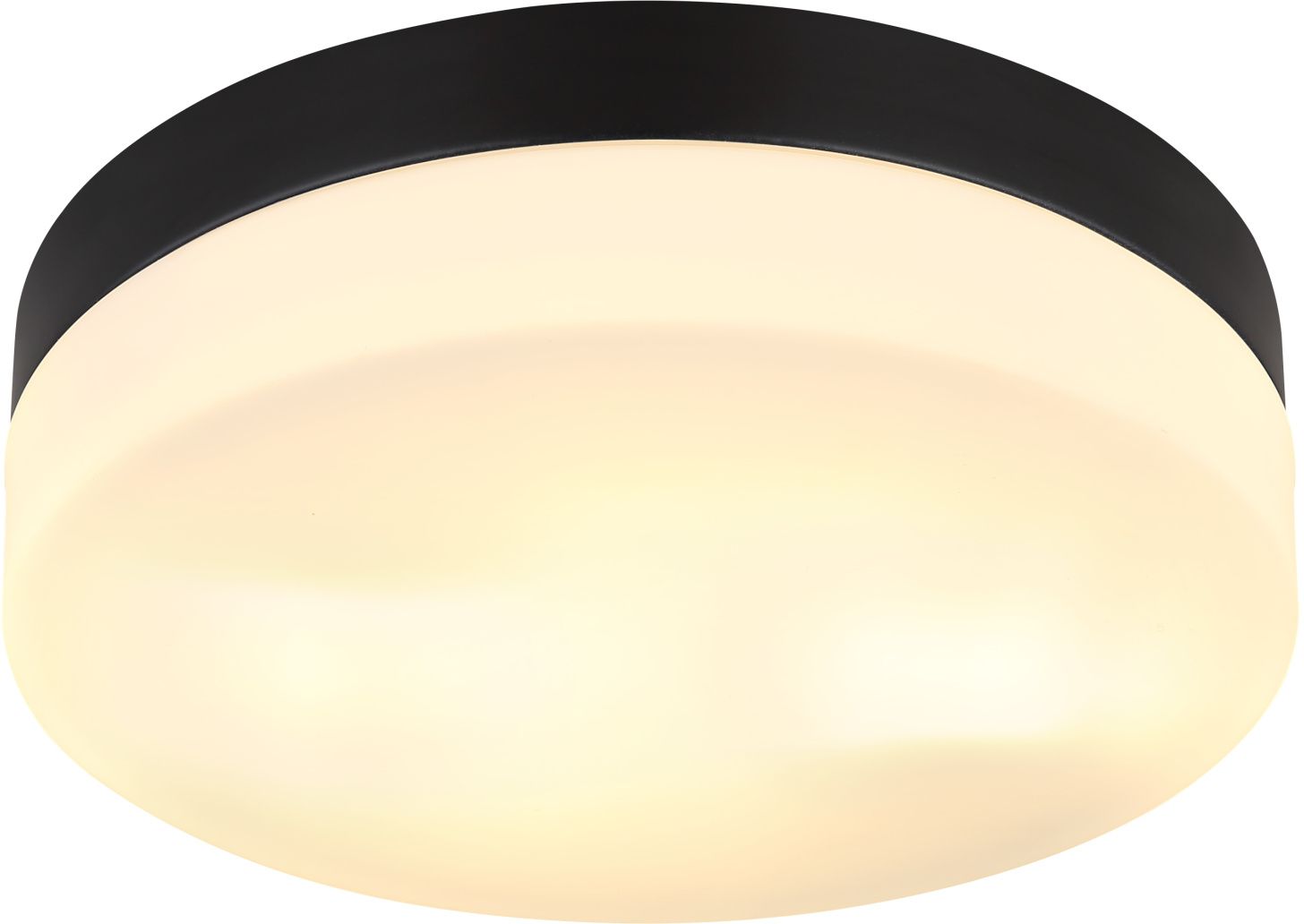Globo Lighting Vranos plafón exterior 2x60 W negro-ópalo 32112B