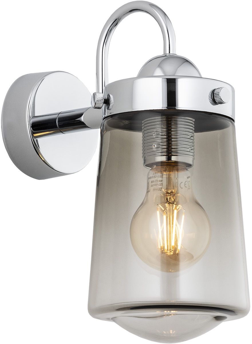 Argon Pasadena lámpara de pared 1x15 W cromo-ahumado 4718