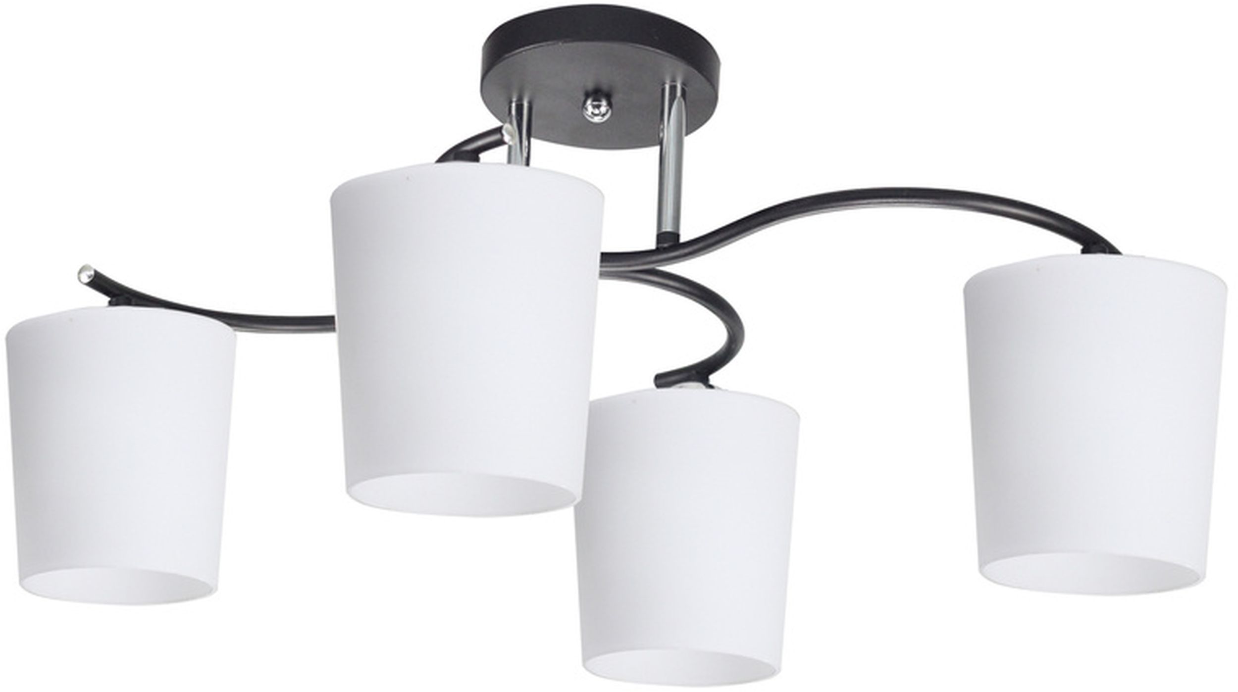 Candellux Esnyr lámpara de techo 4x40 W blanco-negro-cromo 34-22677