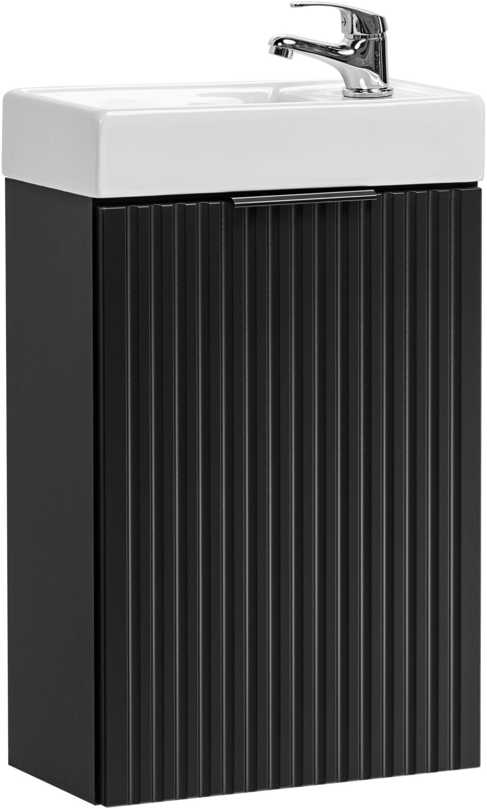 Conjunto armario Comad Adel Black ADEL BLACK 82-40-B-1D, lavabo Comad Veda UM-VEDEA40