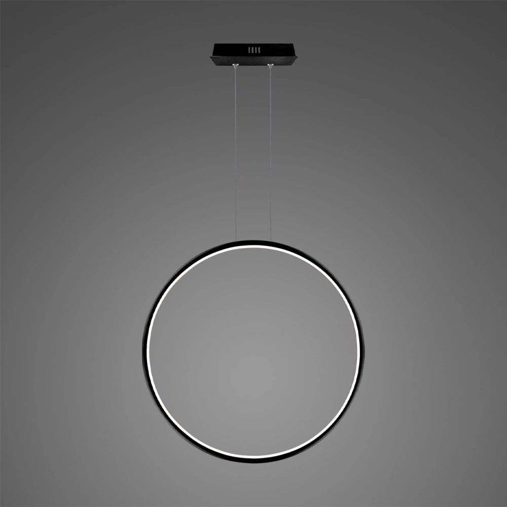 Altavola Design Ledowe Okręgi lámpara colgante 1x30 W negro LA073/X_80_in_3k_black_dimm