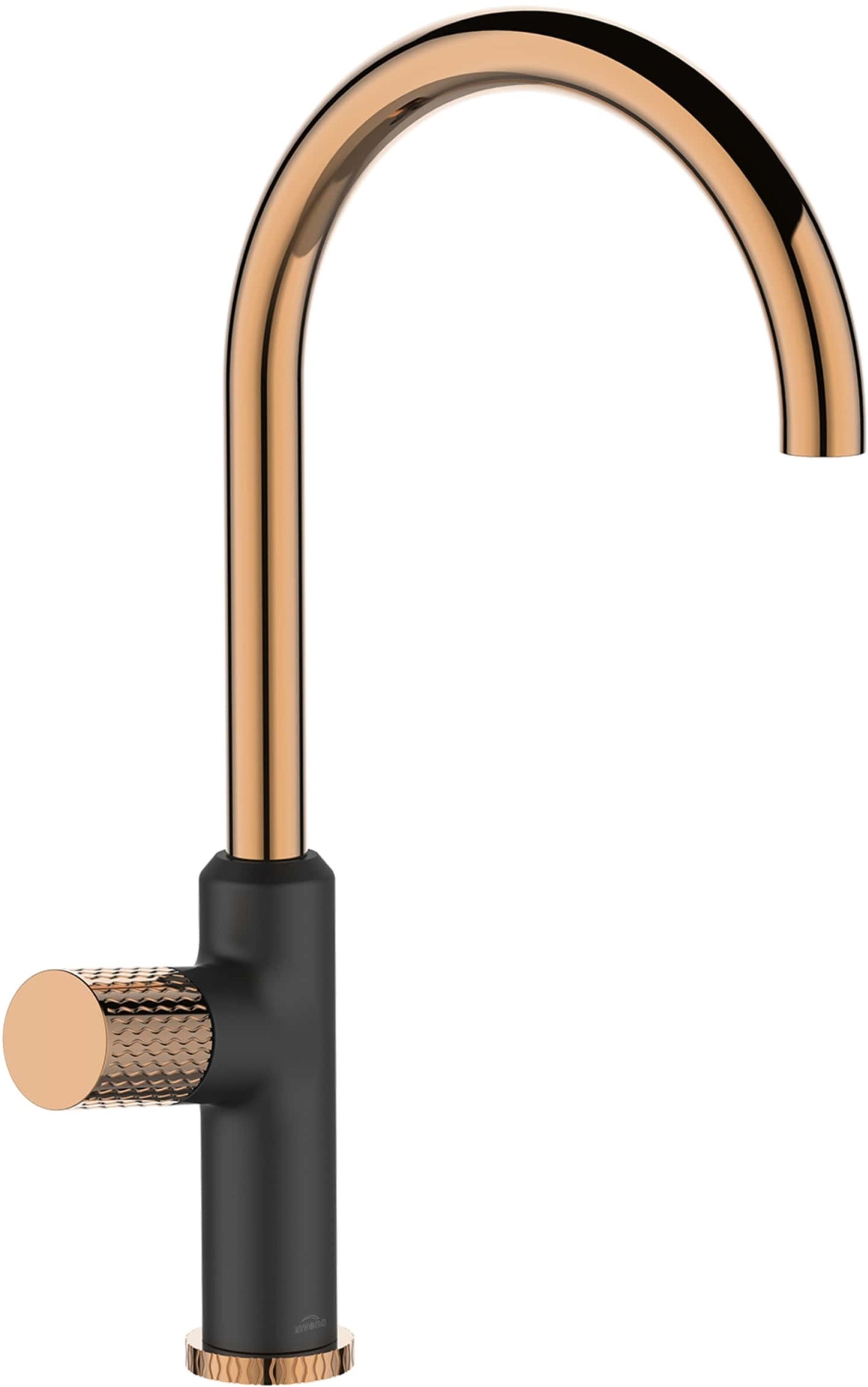 Invena Moonlight grifo de cocina de pie negro-oro/oro arcaico BZ77014V