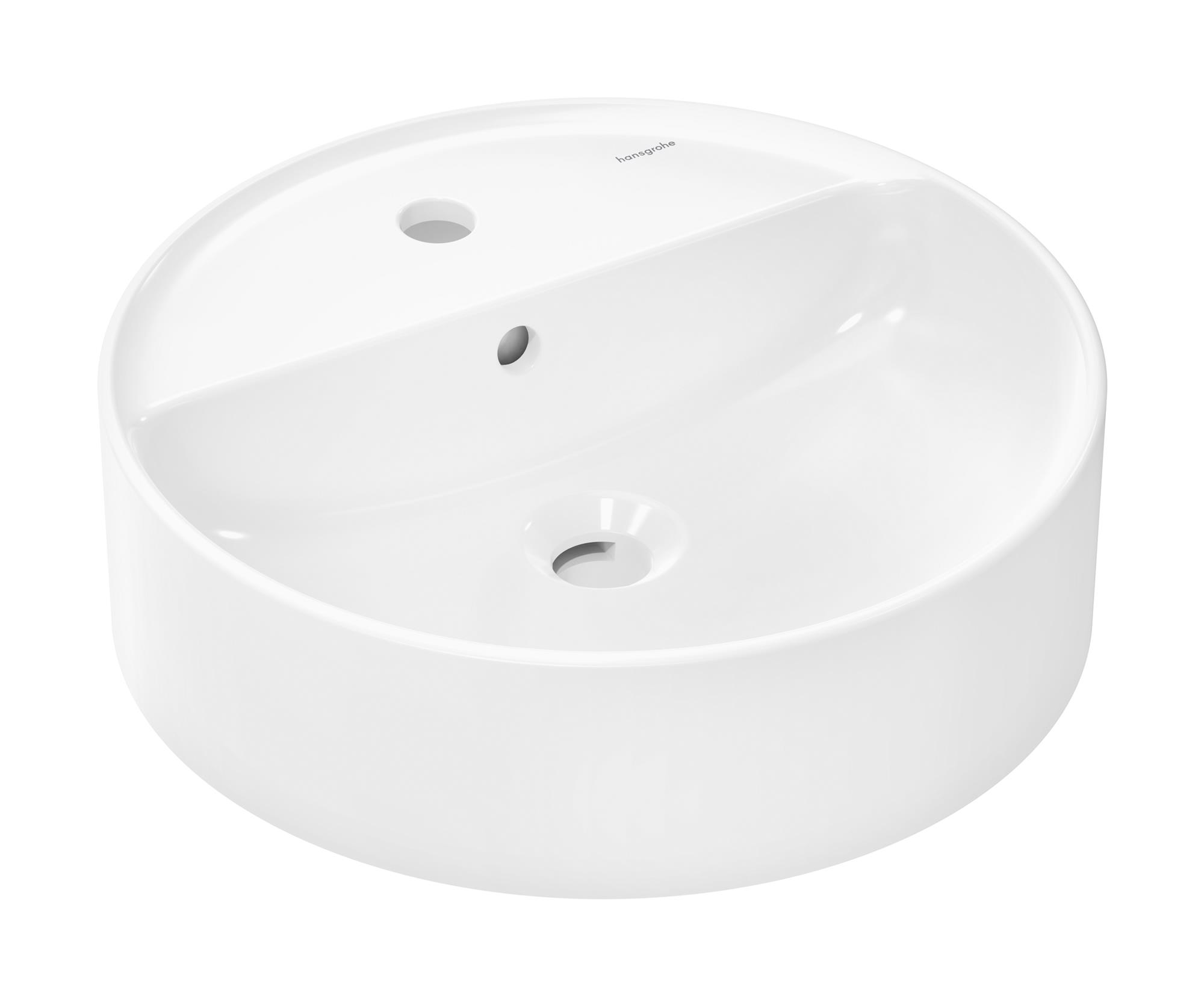 Hansgrohe Xuniva S lavabo 45x45 cm circular sobre encimera blanco 60169450