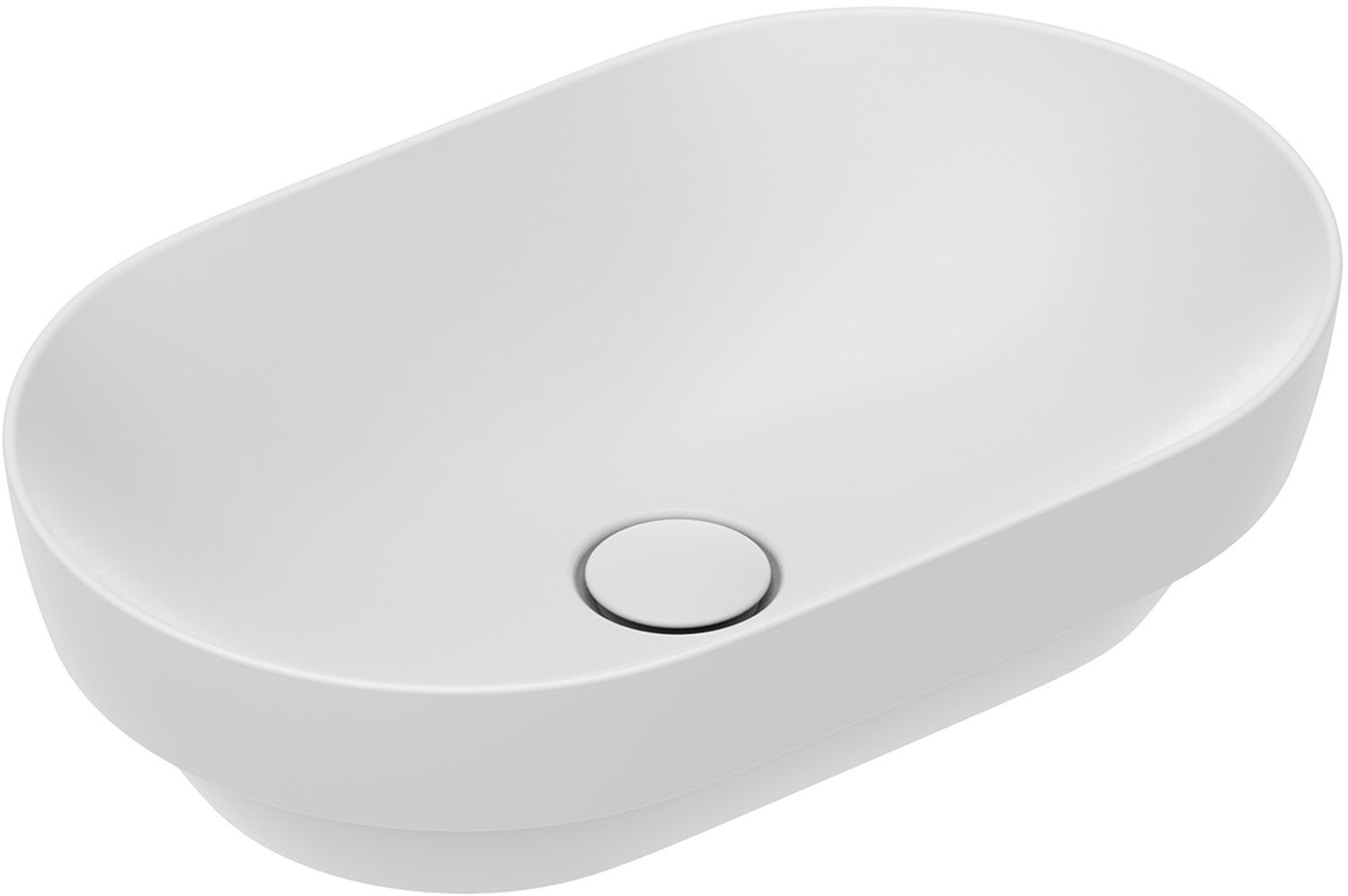 Catalano New Sfera lavabo 55x35 cm oval empotrado blanco 0524550001