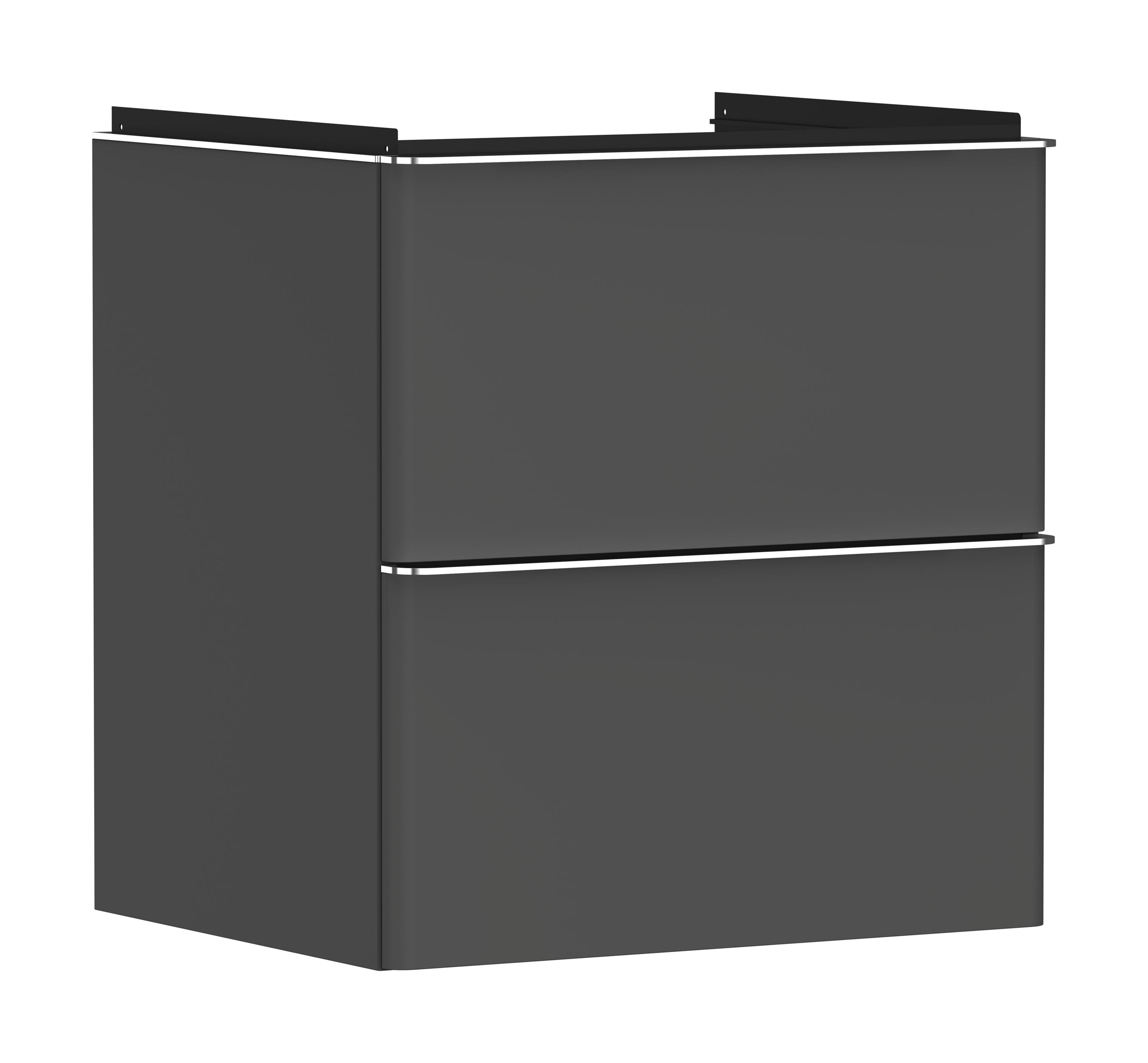 Hansgrohe Xelu Q armario 58x49.5x60.5 cm suspendido, para lavabo gris-cromo 54024000