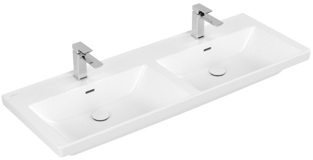 Villeroy & Boch Subway 3.0 lavabo 130x47.5 cm rectangular para mueble blanco 4A71D5RW
