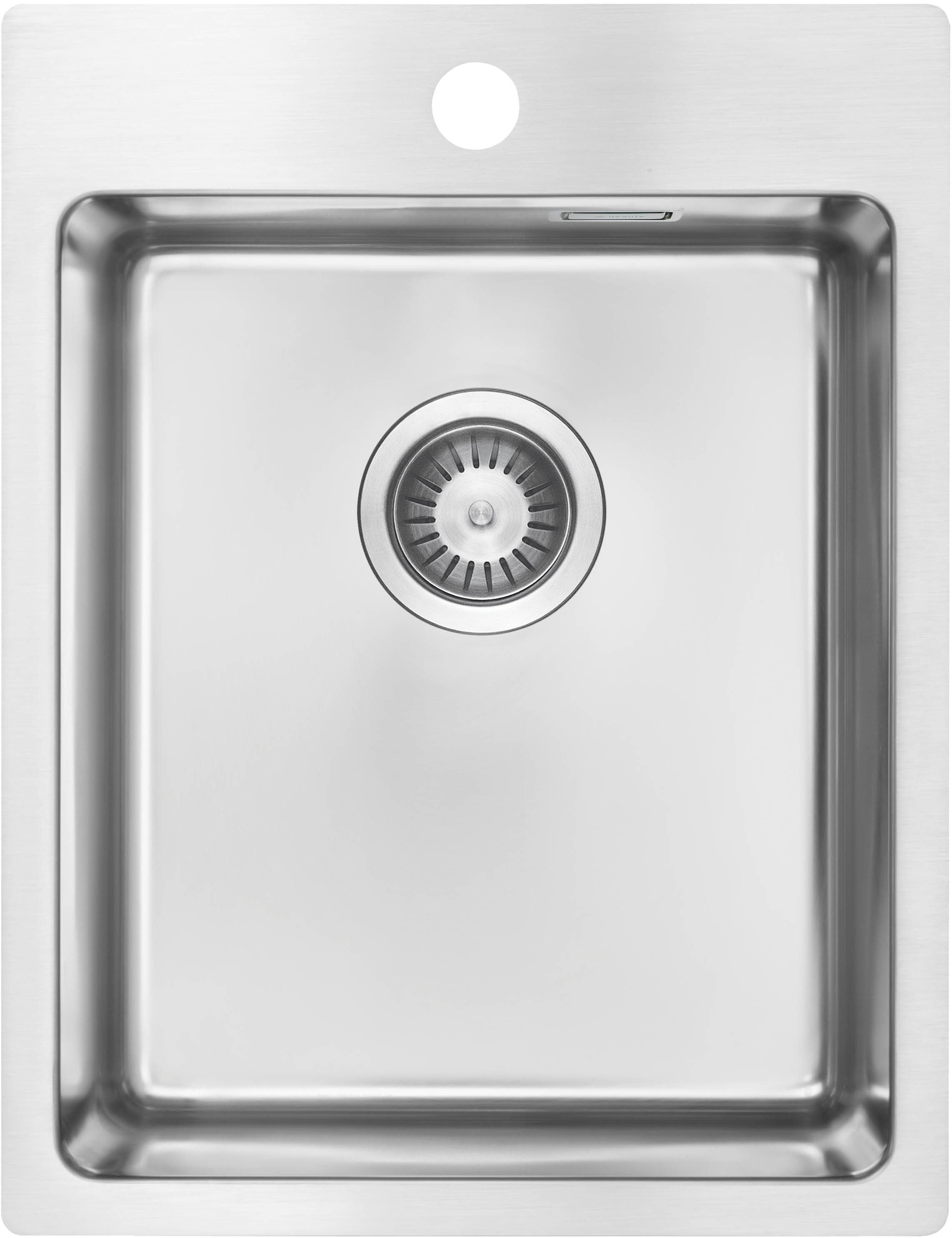 Deante Olfato fregadero de acero con sifón 50.5x39 cm acero ZPO010E