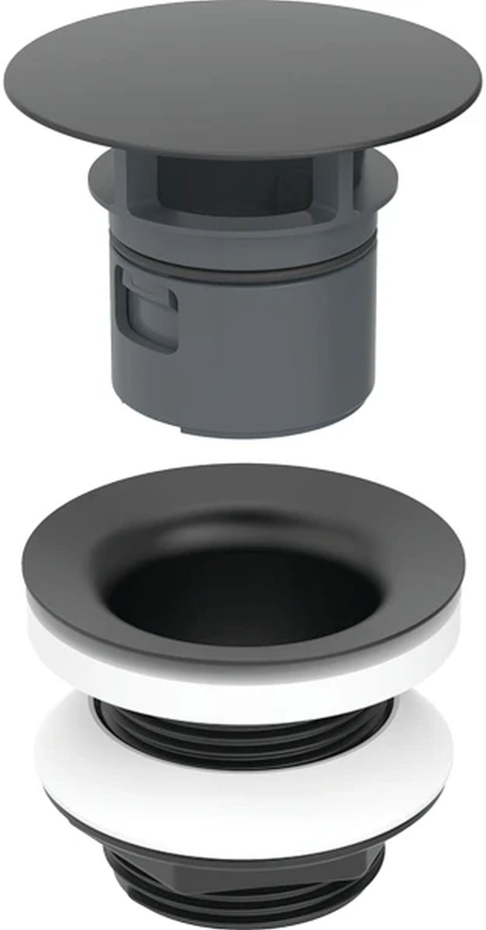Geberit tapón para lavabo negro 152.050.14.1