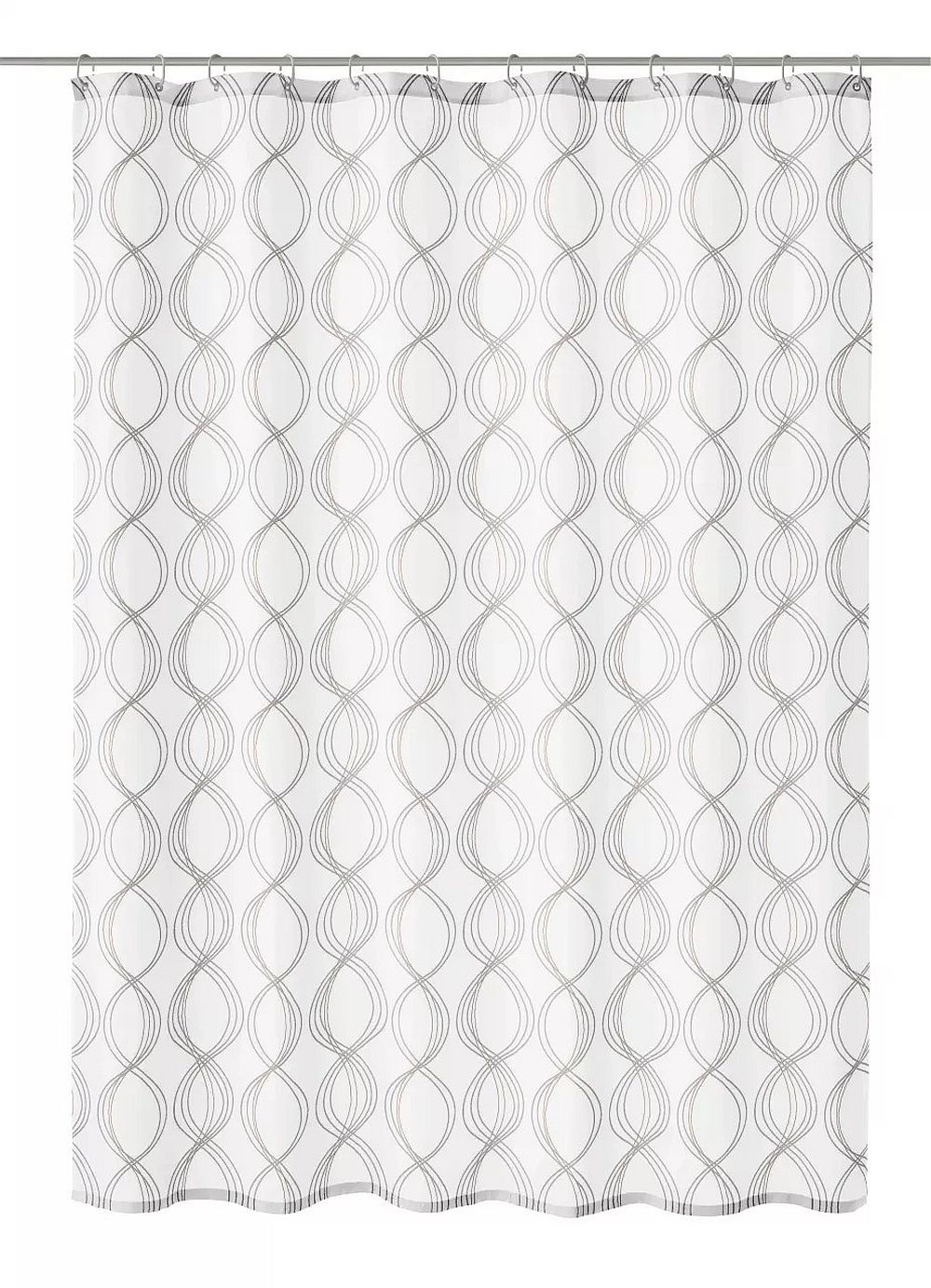 Kleine Wolke Classy cortina de ducha 200x180 cm blanco 5911100305