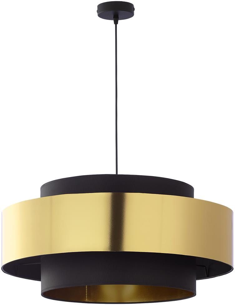 TK Lighting Calisto lámpara colgante 1x15 W negro-oro 4376