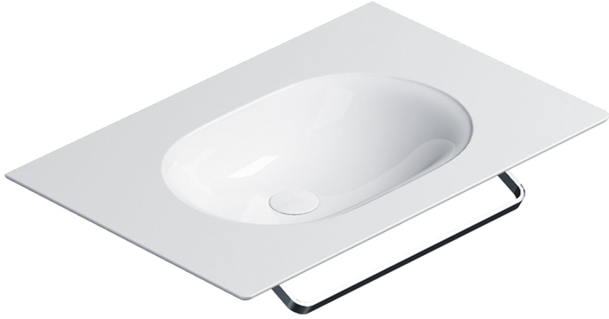 Catalano Horizon lavabo 75x50 cm rectangular clásico-para mueble blanco 0520760001