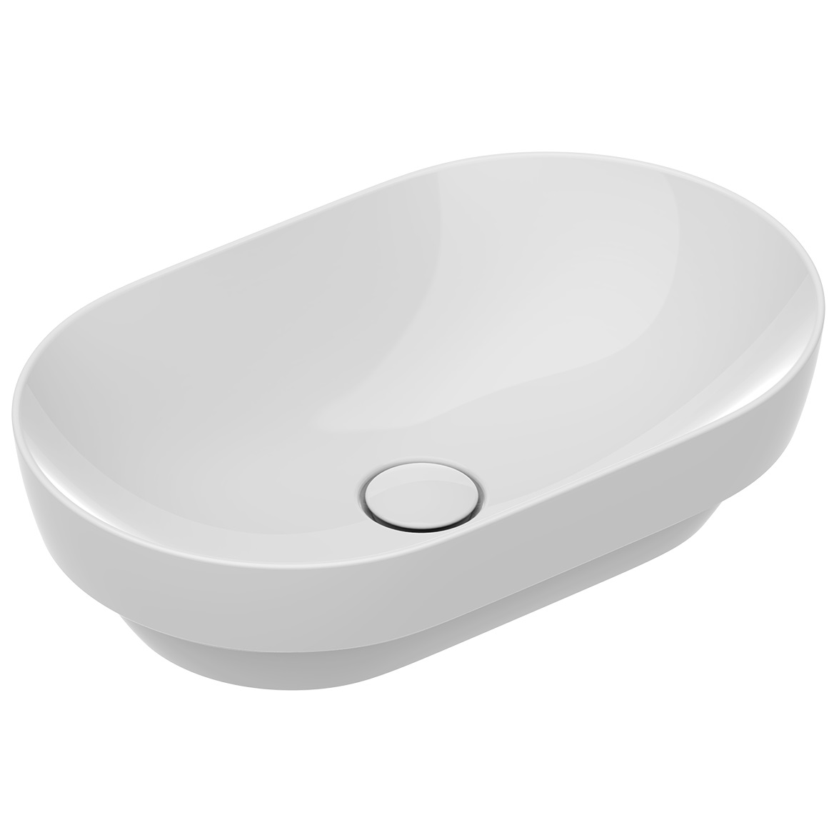 Catalano Sfera lavabo 55x35 cm oval empotrado blanco 0524550021