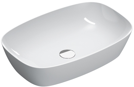 Catalano Alvea lavabo 60x40 cm oval sobre encimera blanco 0622600001