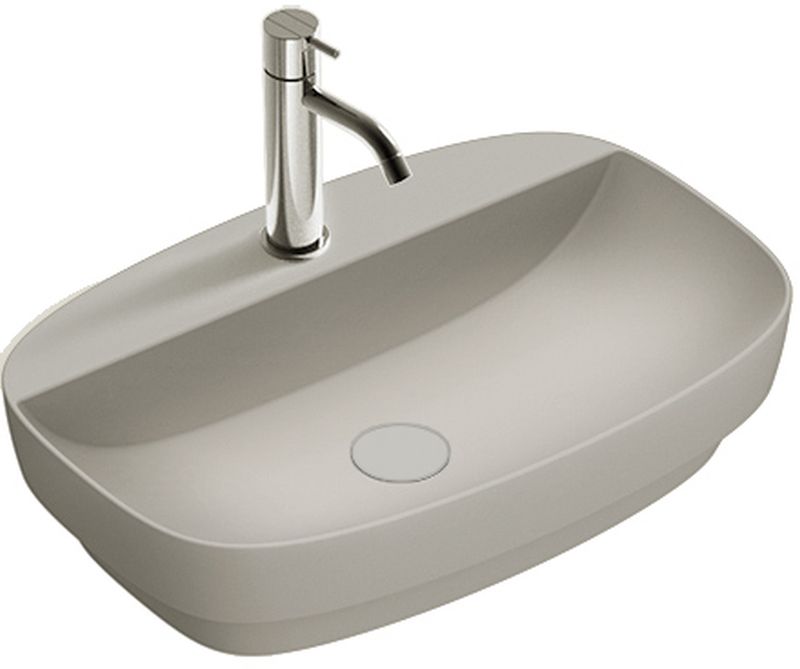 Catalano Green lavabo 60x40 cm oval empotrado-sobre encimera gris/piedra 0625601023
