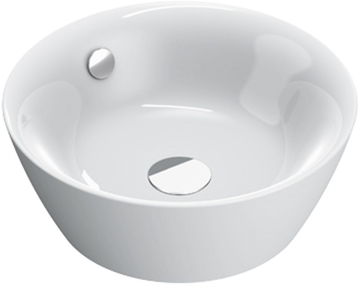 Catalano Velis lavabo 42x42 cm circular sobre encimera blanco 0723420001