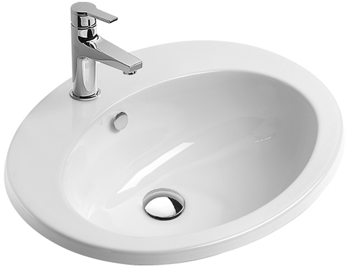 Catalano Incasso lavabo 57x47 cm oval empotrado blanco 0725571001