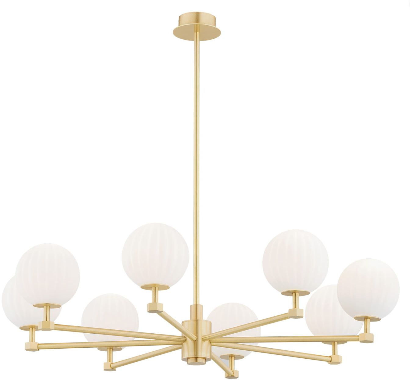 Argon Paloma lámpara colgante x7 W blanco-latón 5068