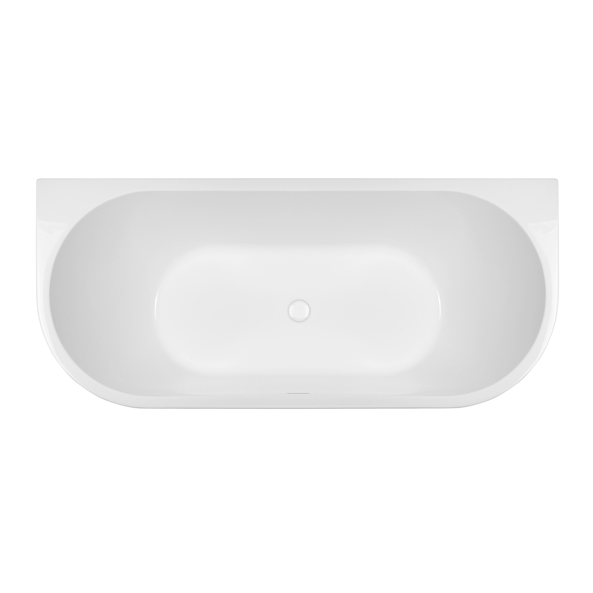 Conjunto bañera de pared Oltens Begna 12011000, embellecedor de tapón Oltens 09002000