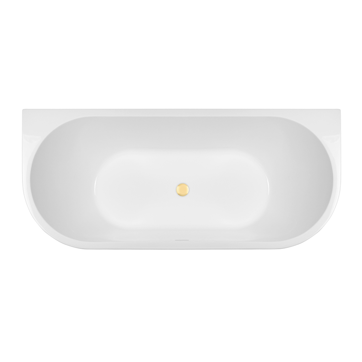 Conjunto bañera de pared Oltens Begna 12011000, embellecedor de tapón Oltens 09002800