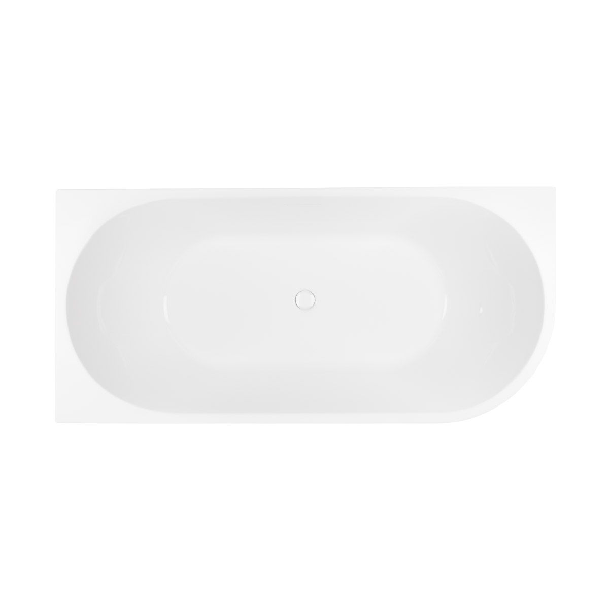 Conjunto bañera de esquina Oltens Delva 11000000, embellecedor de tapón Oltens 09002000