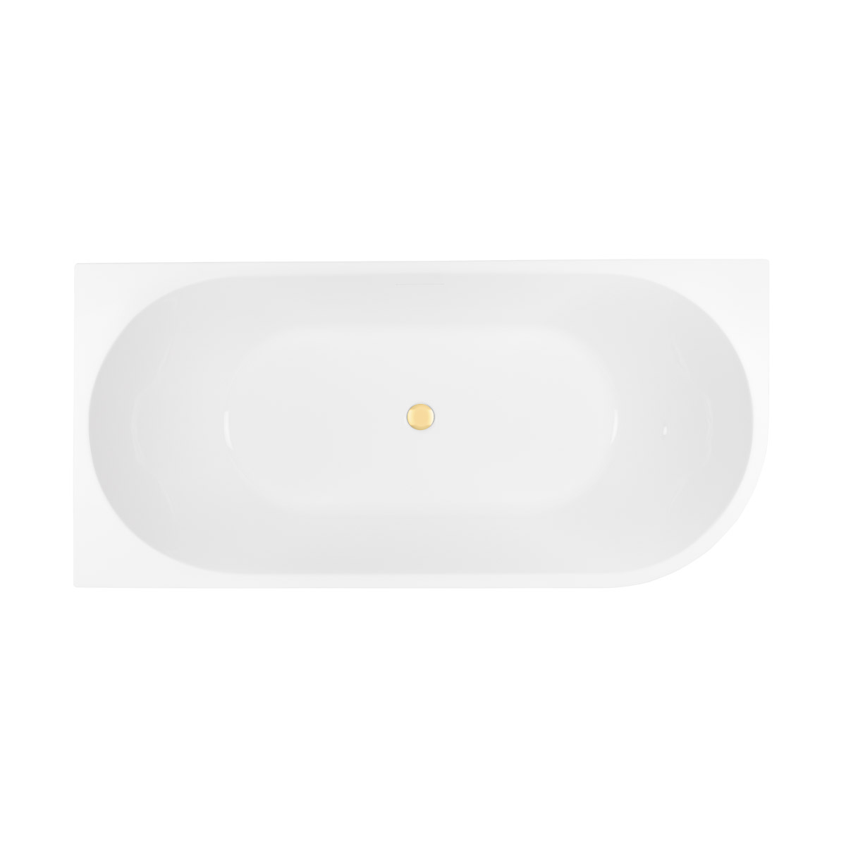 Conjunto bañera de esquina Oltens Delva 11000000, embellecedor de tapón Oltens 09002800