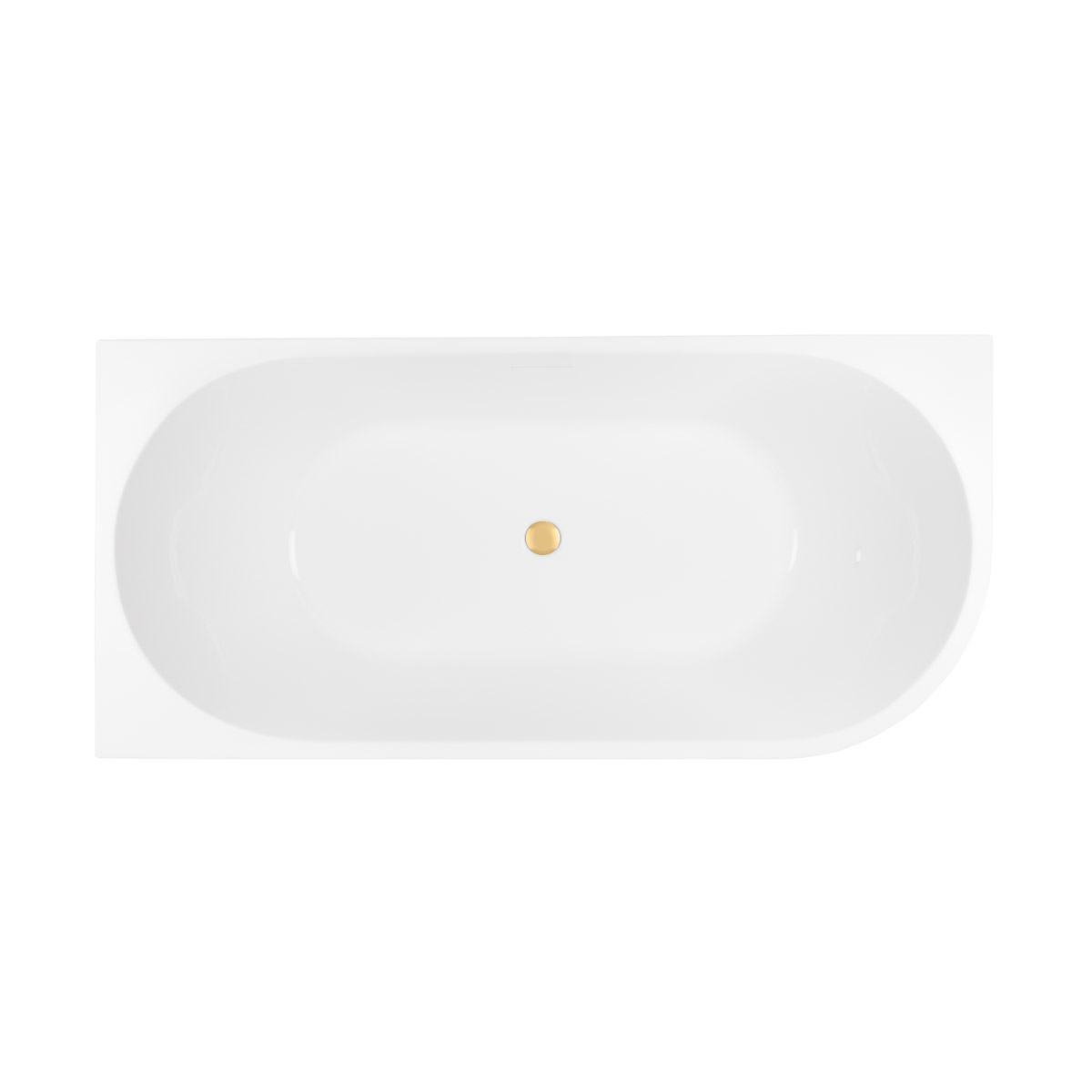 Conjunto bañera de esquina Oltens Delva 11000000, embellecedor de tapón Oltens 09002810