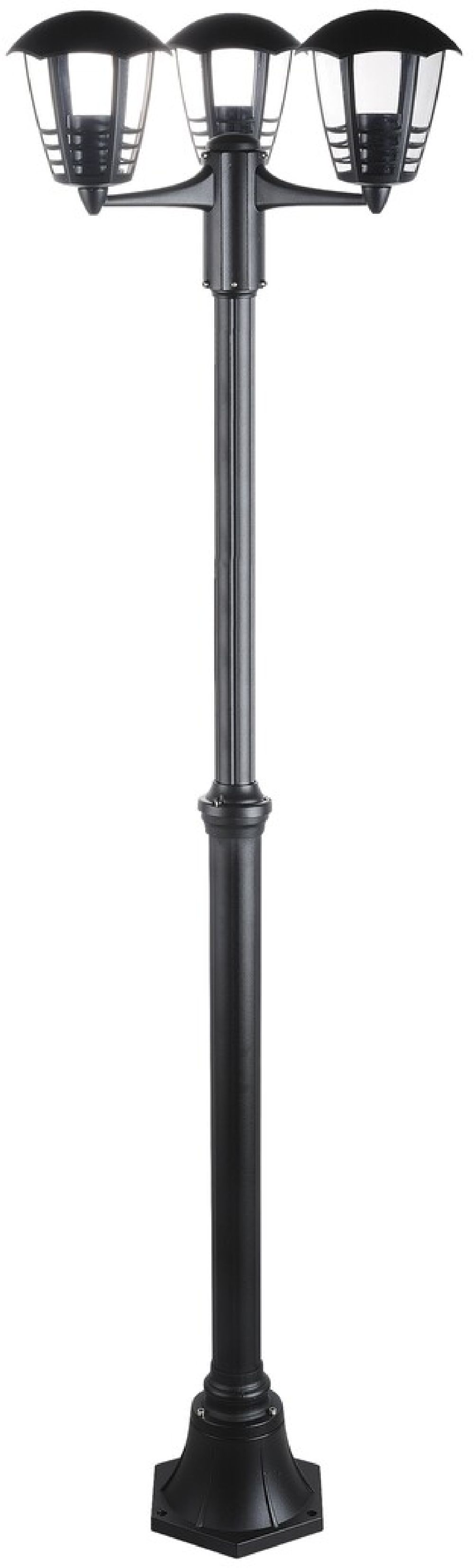 Rabalux Marseille lámpara de pie para exteriores 3x60 W negro 8569