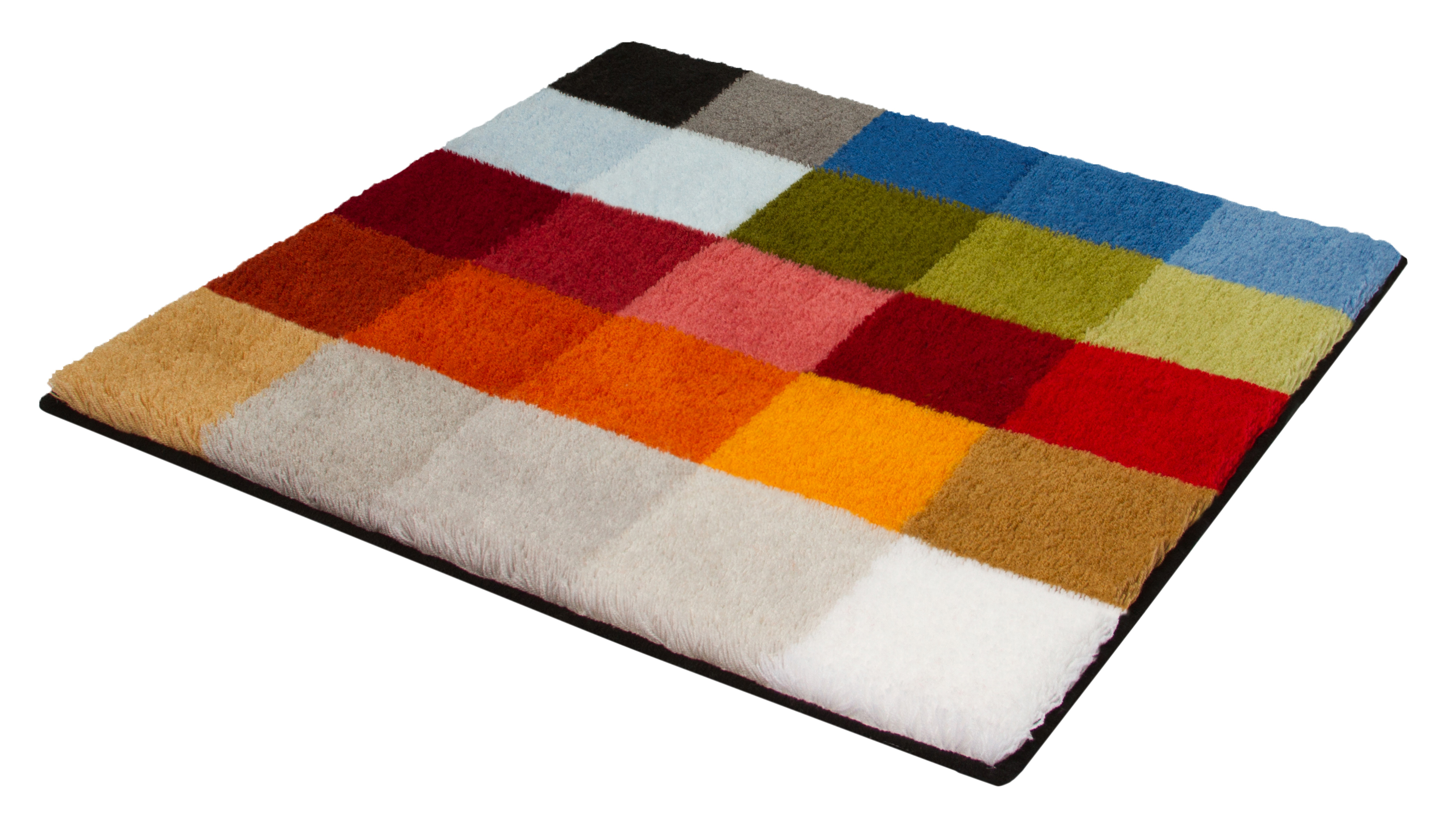 Kleine Wolke Cubetto alfombrilla para baño 60x60 cm cuadrada mezcla de colores 8821148135