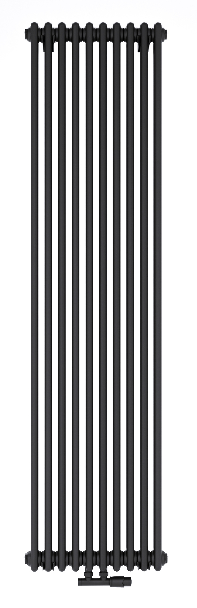 Luxrad Columnus 2 radiador decorativo 180x47 cm podłączenie inferior negro COL21800470S040ZDC