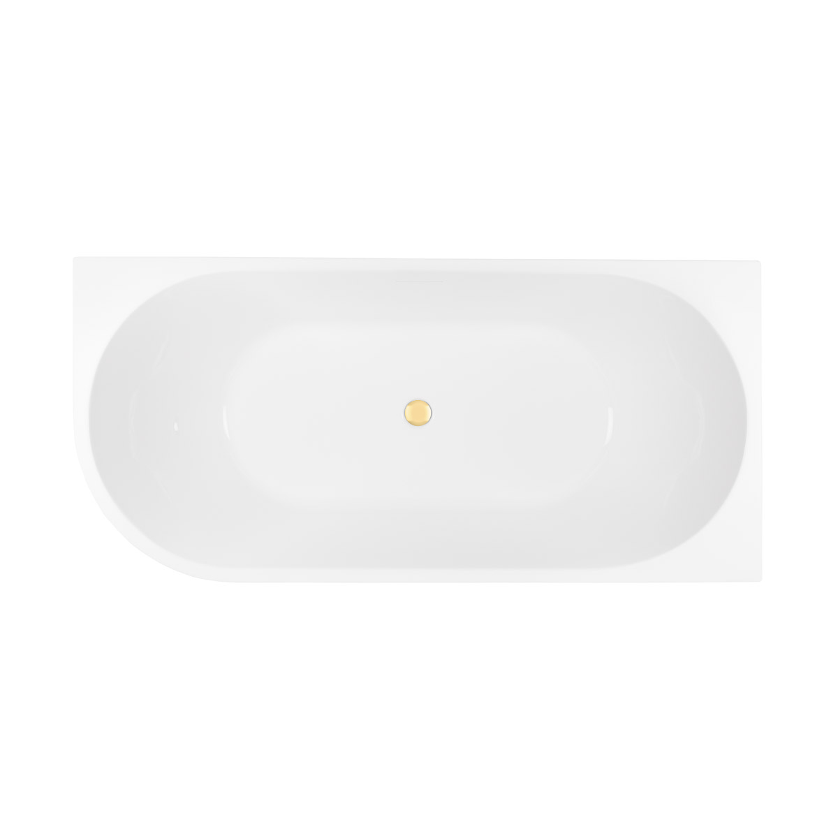 Conjunto bañera de esquina Oltens Delva 11006000, embellecedor de tapón Oltens 09002800