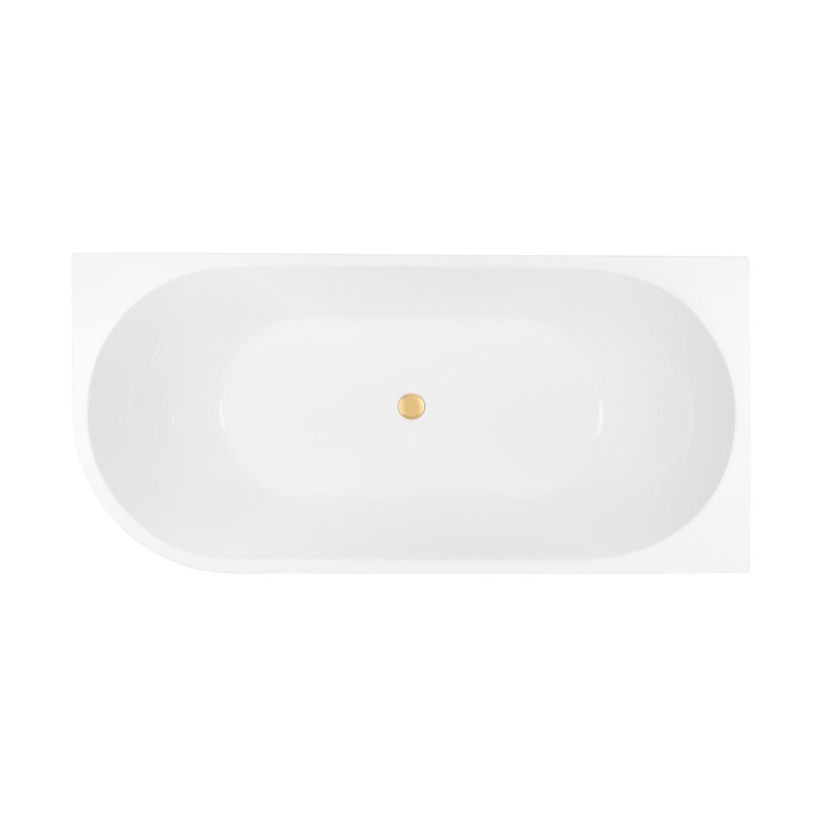 Conjunto bañera de esquina Oltens Delva 11006000, embellecedor de tapón Oltens 09002810