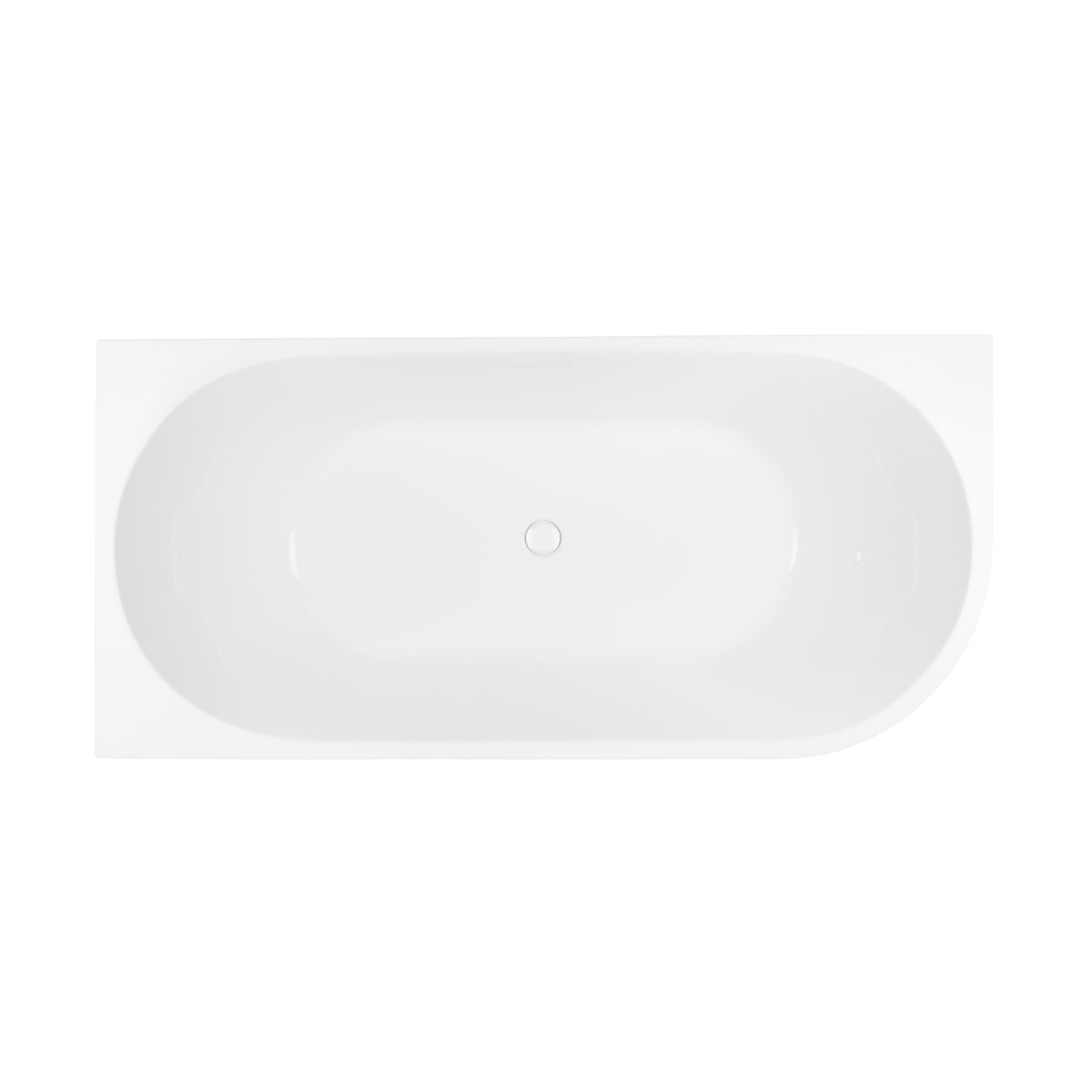 Conjunto bañera de esquina Oltens Delva 11007000, embellecedor de tapón Oltens 09002000