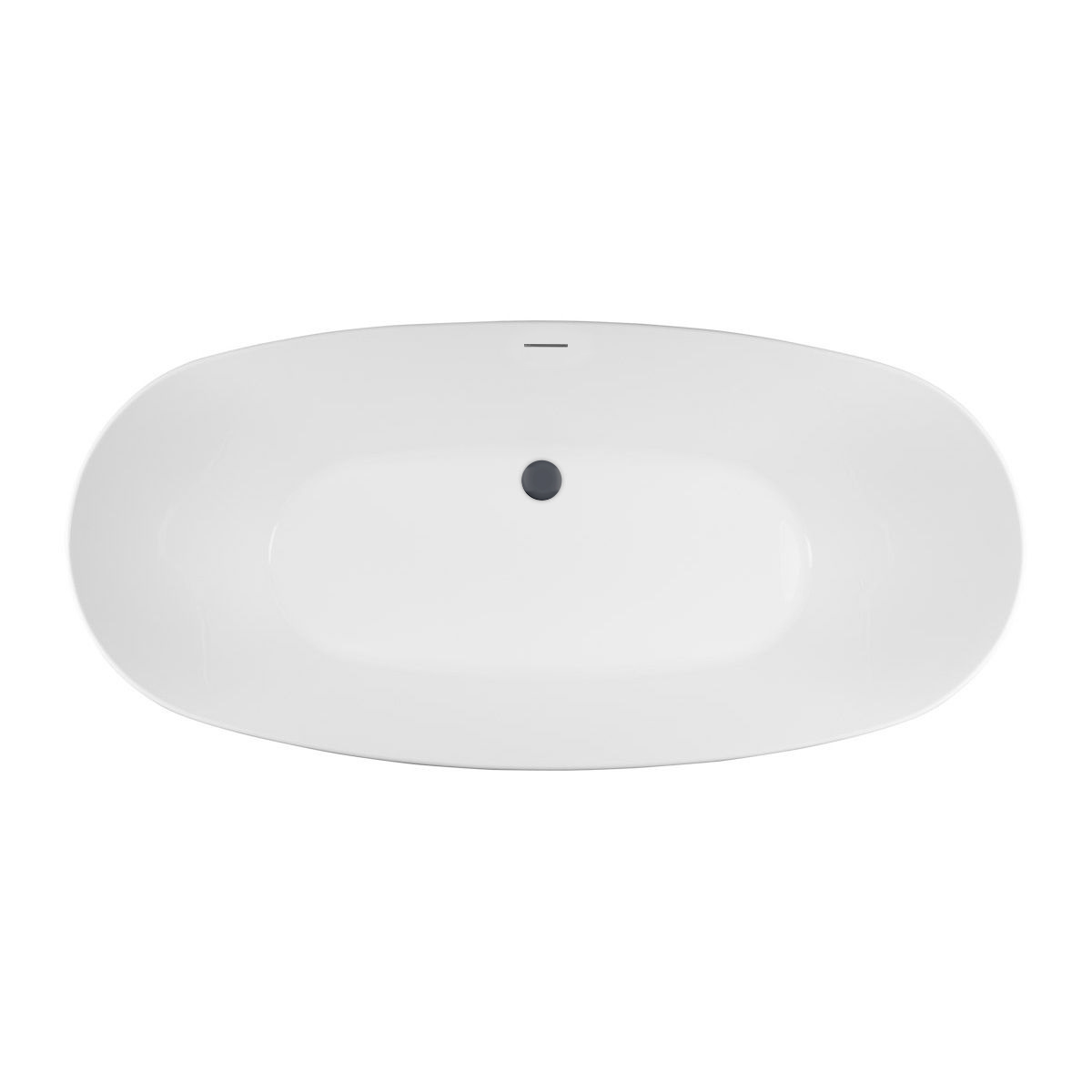 Conjunto bañera exenta Oltens Ebba 12012000, embellecedor de tapón Oltens 09002400