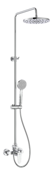Roca Victoria conjunto de ducha a pared con rociador con efecto lluvia cromo A5A9A4FC00