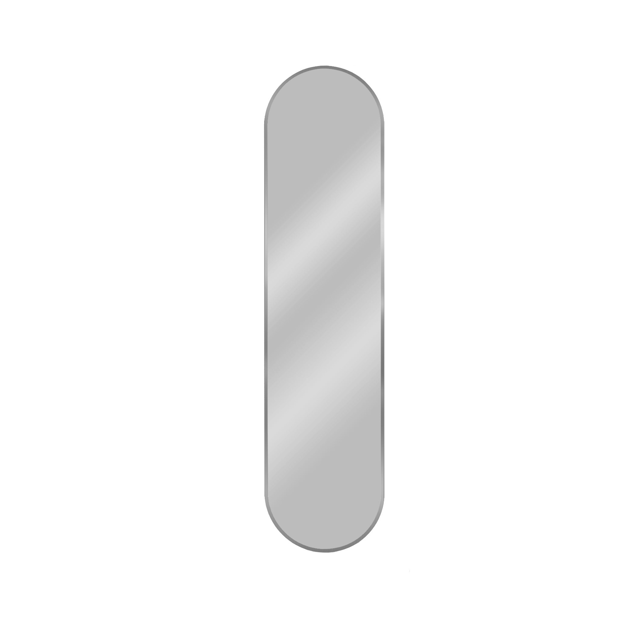 Baltica Design Tiny Border Semi Round espejo 40x60 cm oval plata 5904107924403