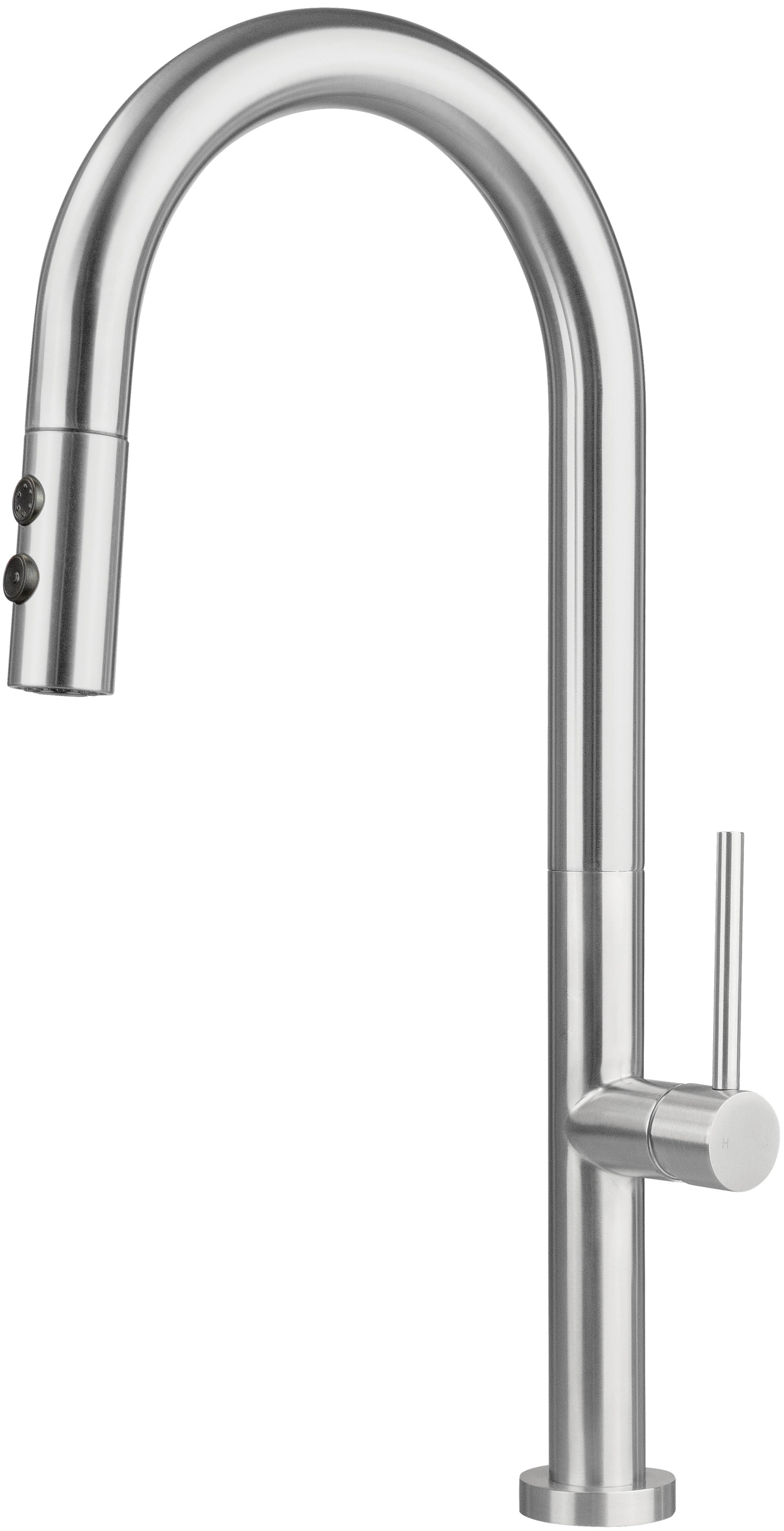 Deante Olfato grifo de cocina de pie acero inoxidable BQO_F72M